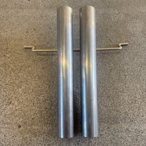 LAND ROVER RANGE ROVER SPORT 5.0L V8 SVR STAINLESS STEEL MIDDLE SILENCER DELETE PIPES.